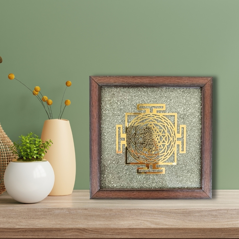 Pyrite Shreeyantra Frame