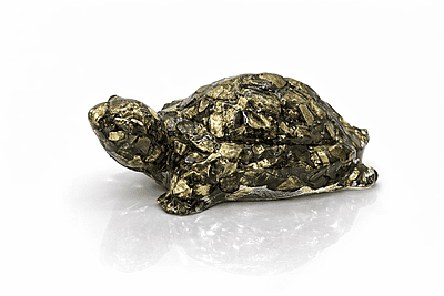 ankkjyoti Resin Pyrite Turtle