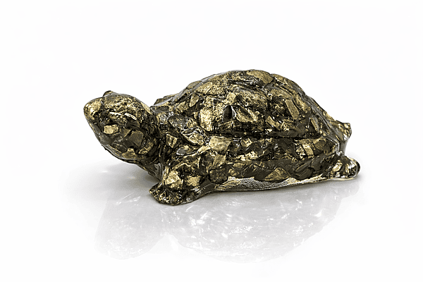 ankkjyoti Resin Pyrite Turtle