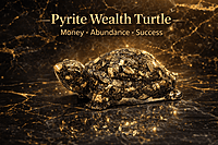 ankkjyoti Resin Pyrite Turtle