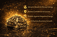 ankkjyoti Resin Pyrite Turtle