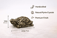 ankkjyoti Resin Pyrite Turtle