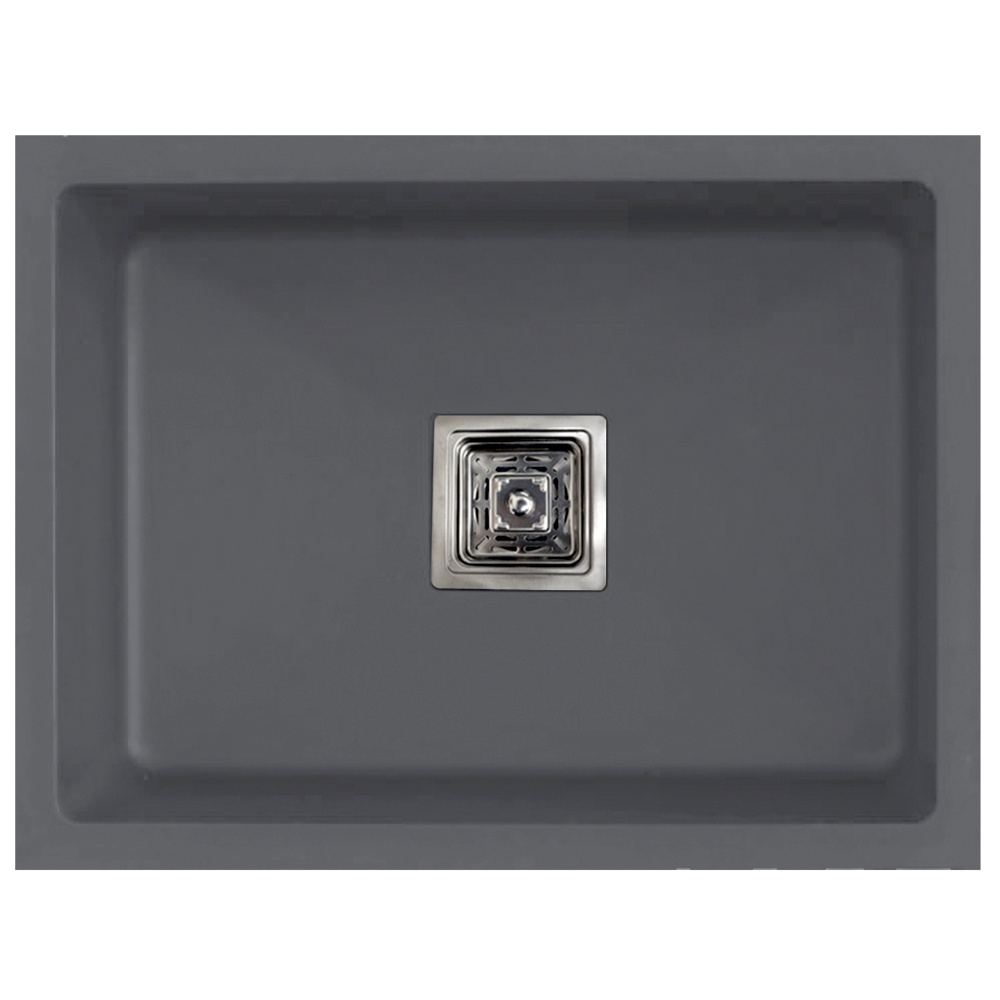 Single Bowl Kitchen Sink 24" x 18" x 9" Inch Quartz