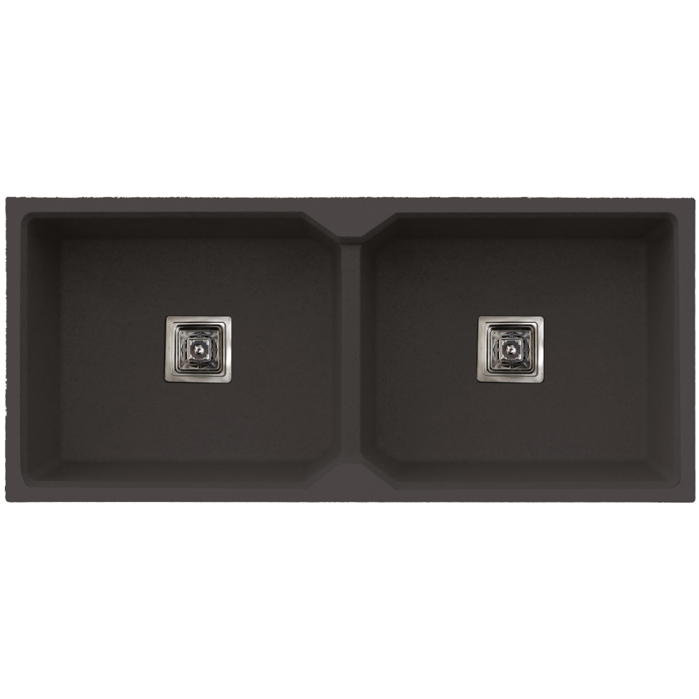 Double Bowl Kitchen Sink 37" x 18" x 10" Inch Quartz