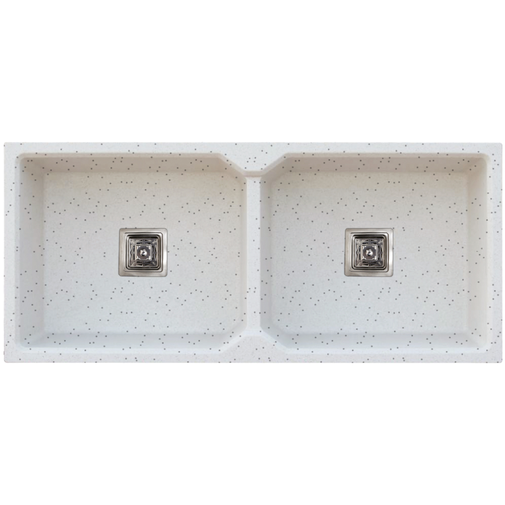 Double Bowl Kitchen Sink 37" x 18" x 10" Inch Quartz