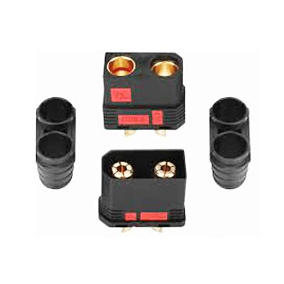 QS8-S High-Temperature Antispark Battery Connector Male-Female Pair QS8-S High-Temperature Antispark Battery Connector Male-Female Pair