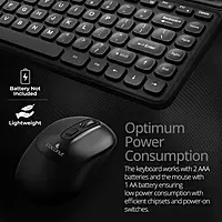 Coconut Quartz Wireless Keyboard & Mouse Combo (Durable, Efficient & Comfortable, Wireless Freedom, Perfect for Any Workspace, 1 Year Warranty)