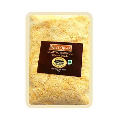 Nutoras Quattro Formaggi Shreds Cheese 200g Nutoras Quattro Formaggi Shreds Cheese 200g