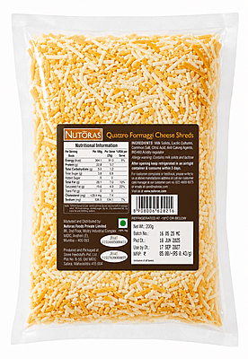 Nutoras Quattro Formaggi Shreds Cheese 200G