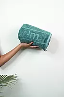 Highly absorbent bamboo bath towel fluffy terry texture
