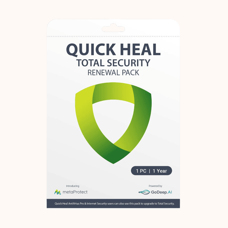 Quickheal® Total Security Windows (DT) (1yr) RENEWAL (Single key)