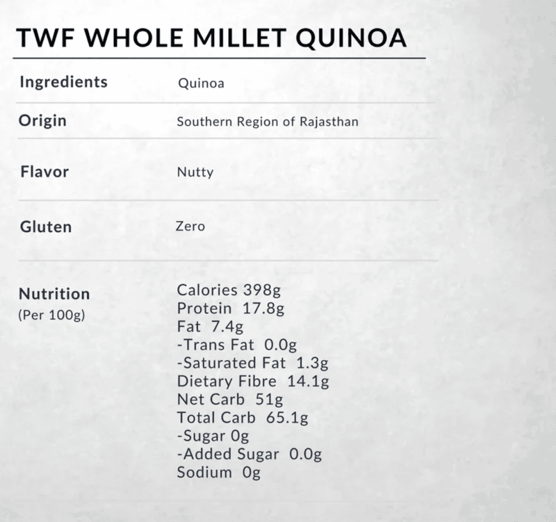 Quinoa Whole Millet (Gluten Free Millet)