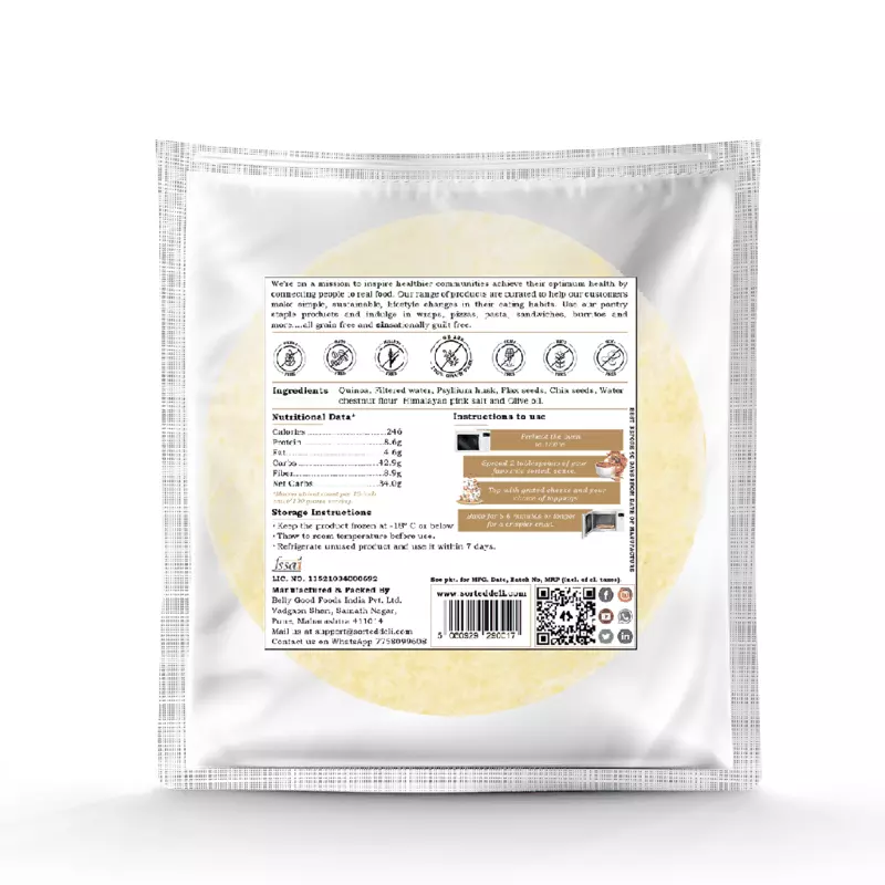 Quinoa Crust 10″ | 34 Gms Net Carbs | (Pack of 3)