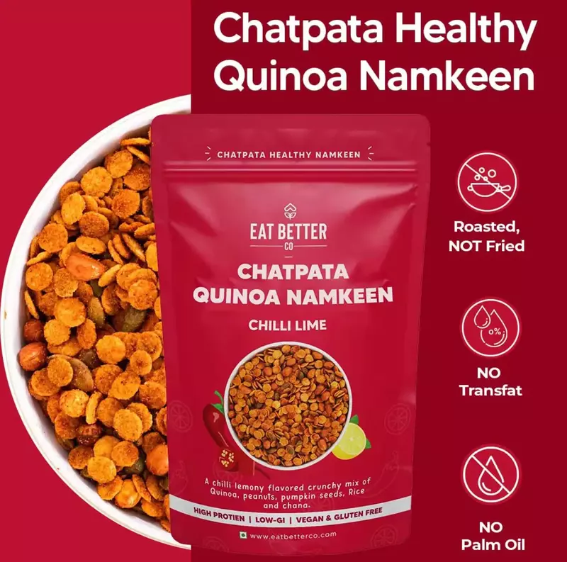 Quinoa Namkeen Mix - Chilli Lime 100 Gms - Eat Better