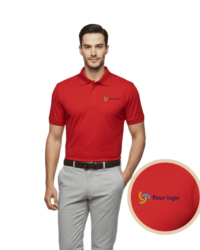 Men’s Solid Color Polo T-Shirt