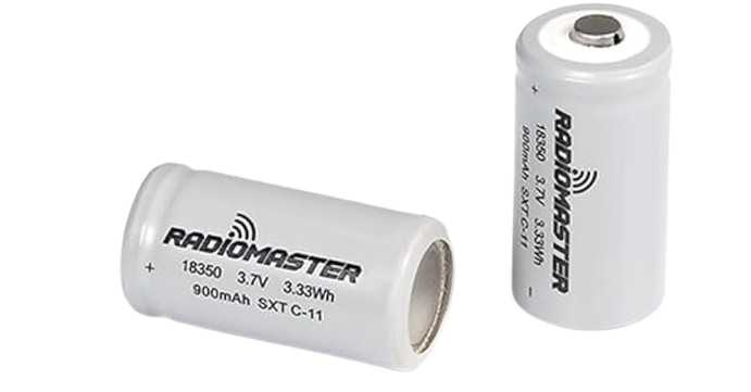 RADIOMASTER 18350 900MAH LI-ION BATTERY (2 PAIR)