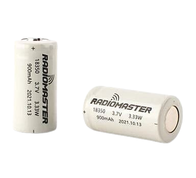 RADIOMASTER 18350 900MAH LI-ION BATTERY (2 PAIR)