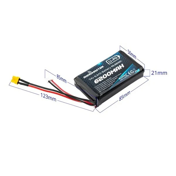 RADIOMASTER 6200MAH 2S LI-ION Battery