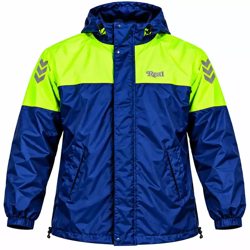 Real | Rain Pro | Double-Layer Rainwear Suit | (Pant & Jacket) | Blue/Fluorescent Green Real | Rain Pro | Double-Layer Rainwear Suit | (Pant & Jacket) | Blue/Fluorescent Green
