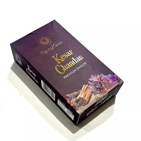 Raviikara KESAR CHANDAN Premium Wet Dhoop (10 Sticks)