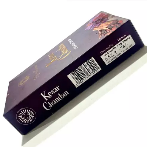 Raviikara KESAR CHANDAN Premium Wet Dhoop (10 Sticks)