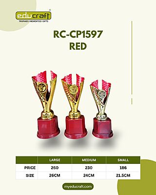 RC-CP1597C GOLD/RED 21.50CM