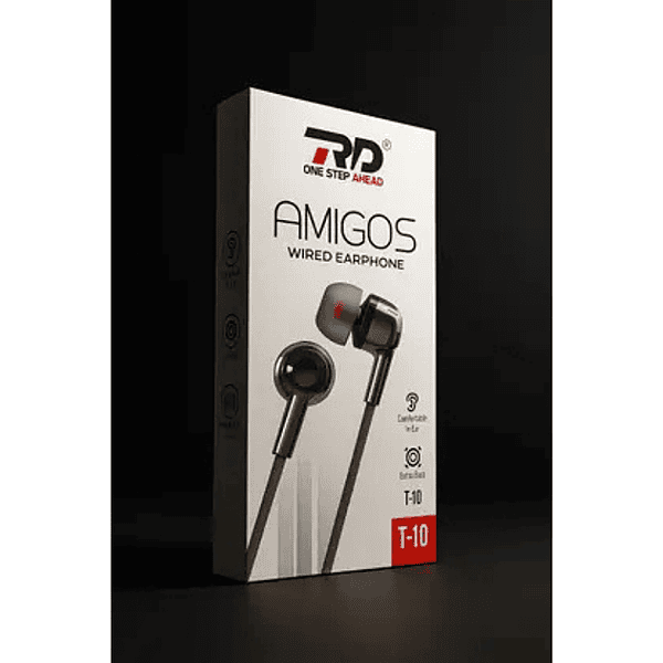 RD T-10 Earphone High Bass Stereo Wired Earbuds