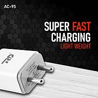 RD AC-95 2.4A USB Wall Charger Adapter