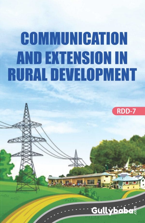 IGNOU RDD-07 - Communication and Extension in Rural Development, Latest Help Book Edition