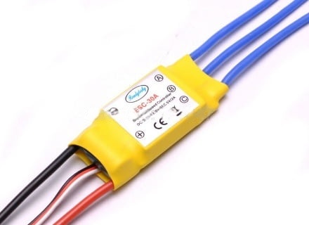 READYTOSKY-2-3S BRUSHLESS ESC 30A RTS-ETRX-340 - Left Tilt View