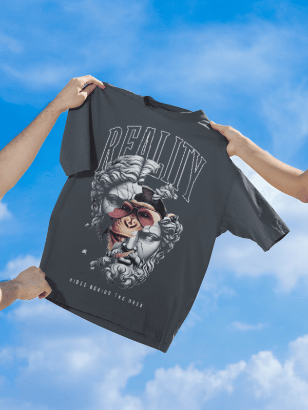 Reality grey oversized tshirt
