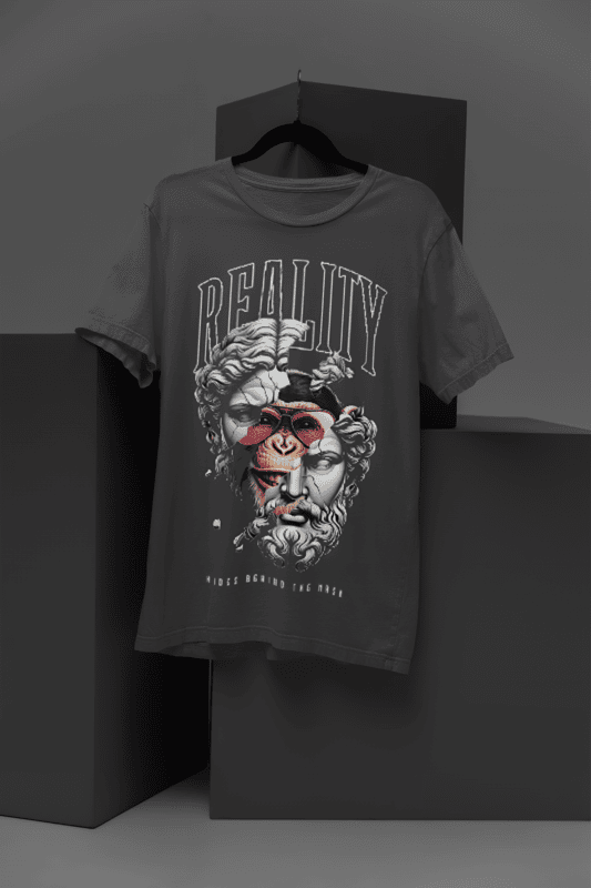 Reality grey oversized tshirt