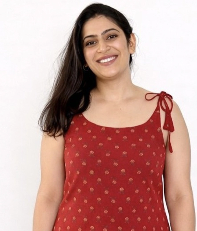 Ruby Knot Cotton Top