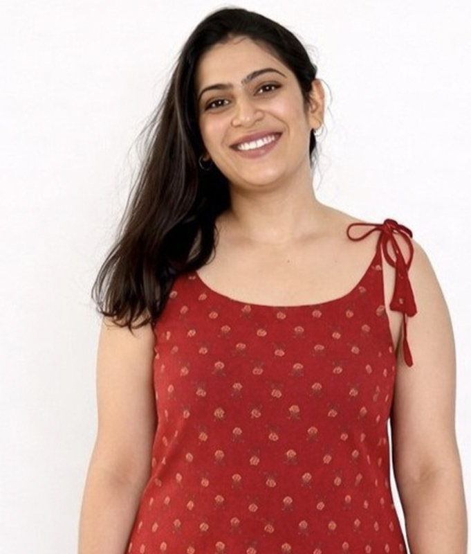 Ruby Knot Cotton Top