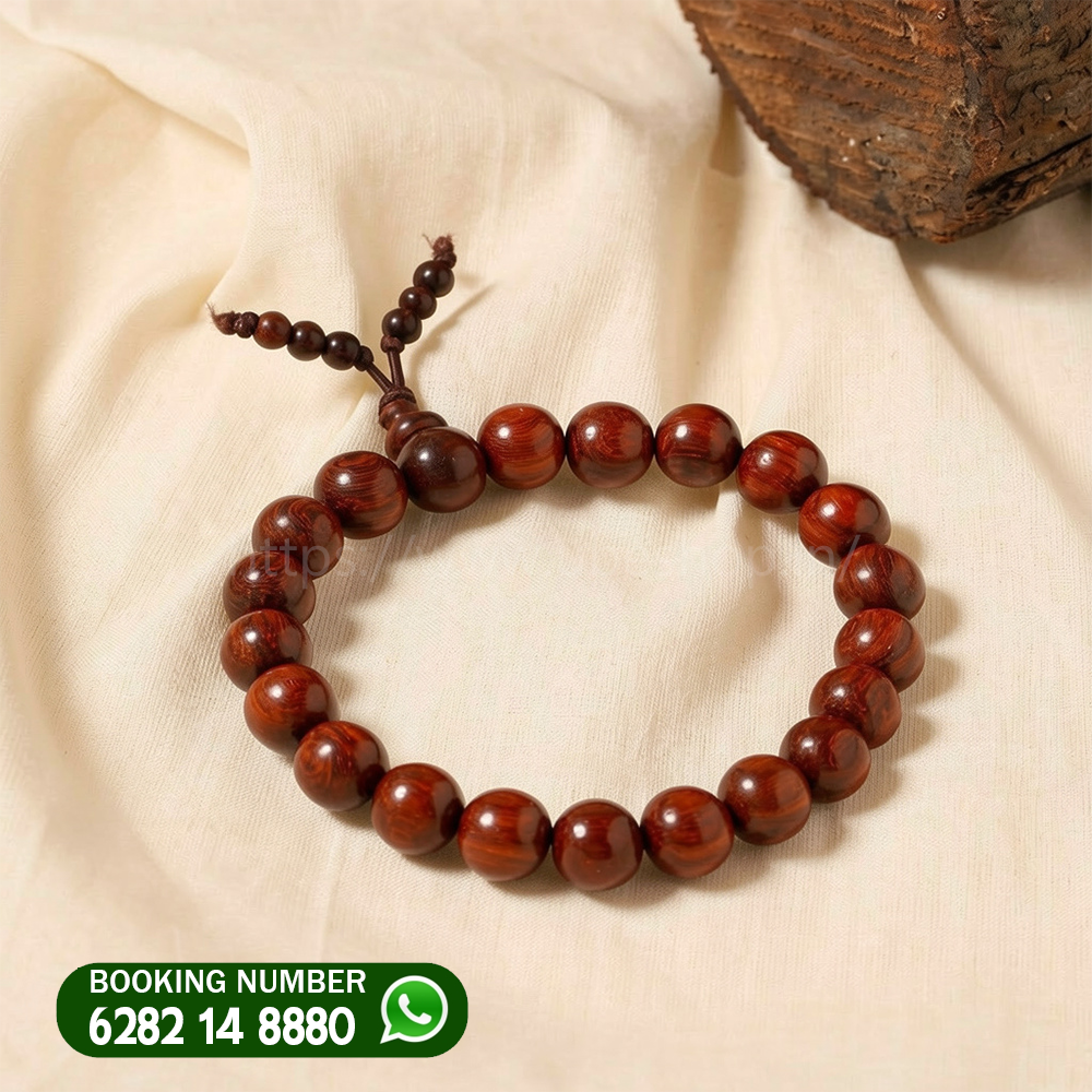 RED SANDAL BRACELET 10 MM