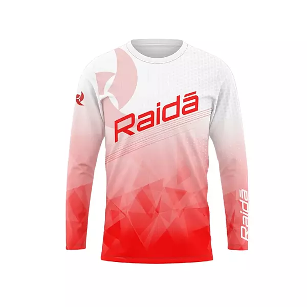 RAIDA TRAIL CRAFT MTB FULL SLEEVE JERSEY RED