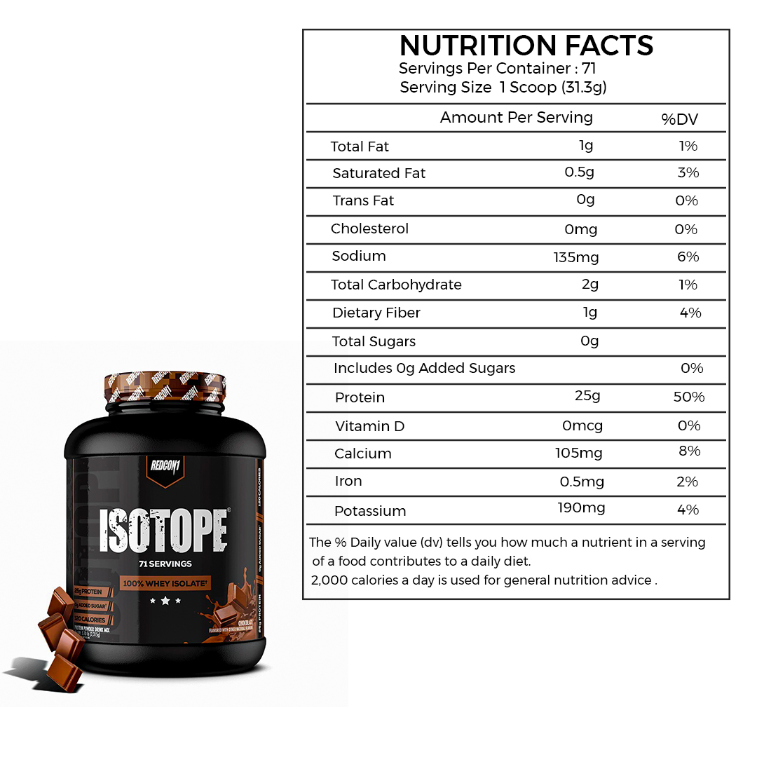 Redcon1 Isotope 100% Whey Isolate - 2.26 Kg (5 Lb)