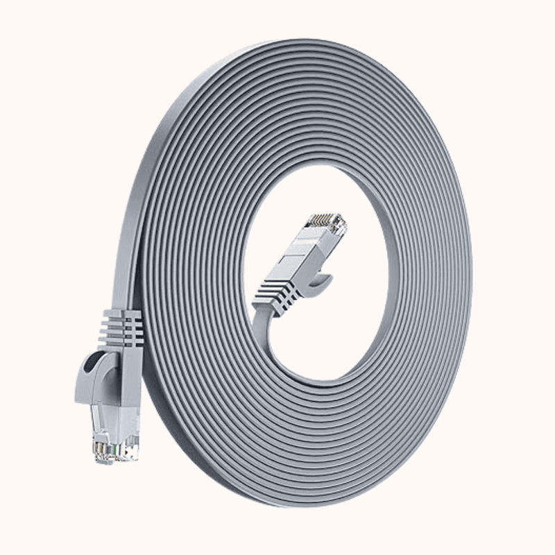 REFURBISHED CAT 6 LAN Cable | RJ45 Ethernet Cable 1 Meter, Network, Patch, Internet Cable Supports High Speed Gigabit Data Transfer BLACK