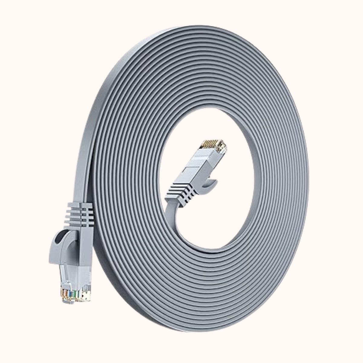 REFURBISHED CAT 6 LAN Cable | RJ45 Ethernet Cable 1 Meter, Network, Patch, Internet Cable Supports High Speed Gigabit Data Transfer BLACK