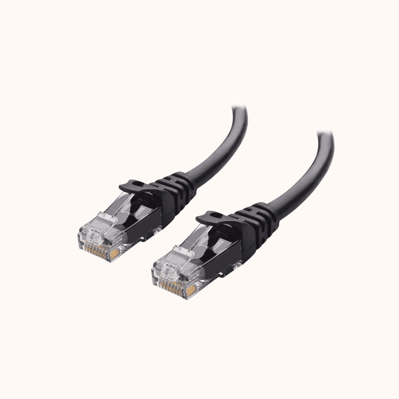 REFURBISHED PAC LAN Cable 3 m CAT6 Cable 3 meter Ethernet Lan Network CAT 6 RJ45 Patch Cord Internet BLACK
