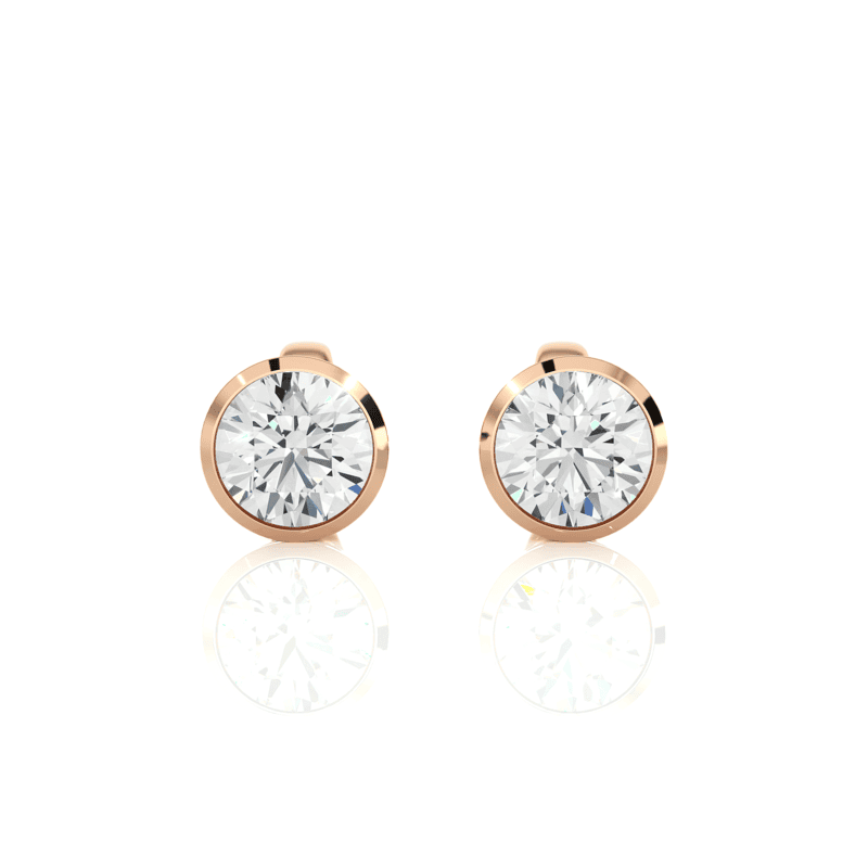 Tara Crown Glow – Halo Diamond Studs