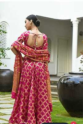 Rajasthani Gharchola Lehenga-Pink-5