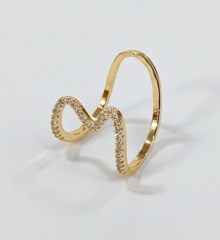 Florium™ Teardrop Cocktail Ring [RGSS-10B]
