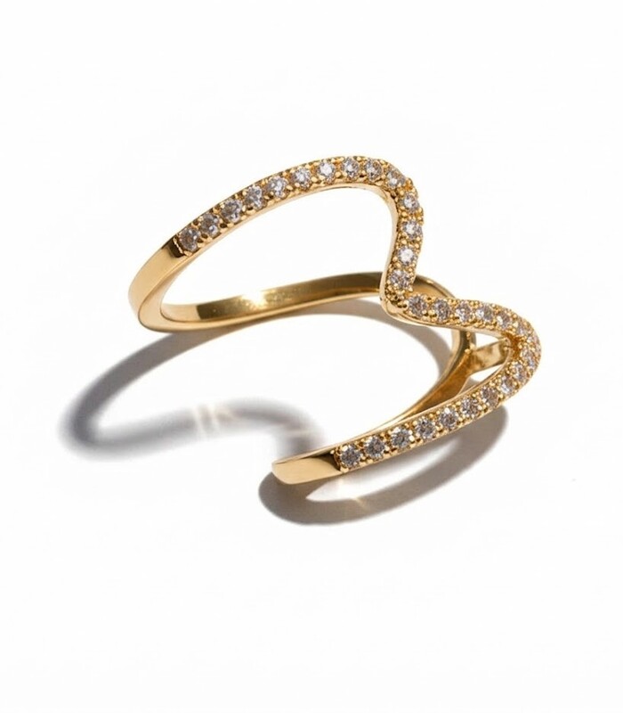 Florium™ Teardrop Cocktail Ring [RGSS-10B]