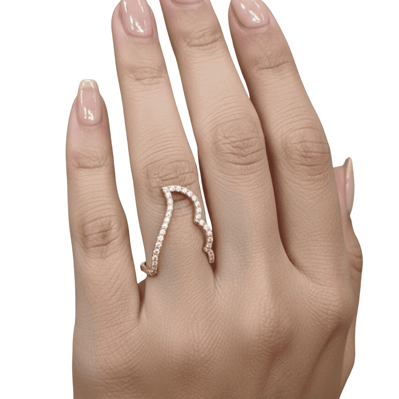 Florium™ : Timeless Teardrop Cocktail Ring with High-Shine Party Essential   [RGSS-11]