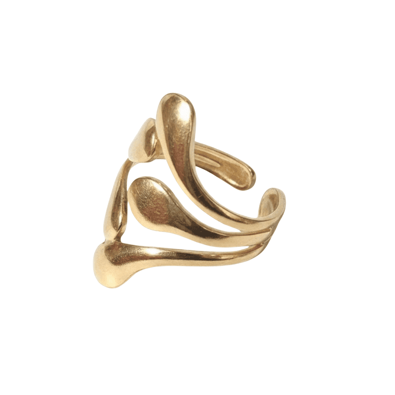Florium™ : Timeless Teardrop Cocktail Ring with High-Shine Party Essential   [RGSS-12]