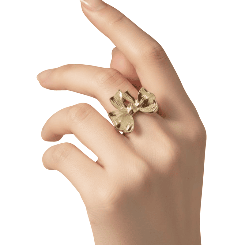 Florium™ : Timeless Teardrop Cocktail Ring with High-Shine Party Essential   [RGSS-14]