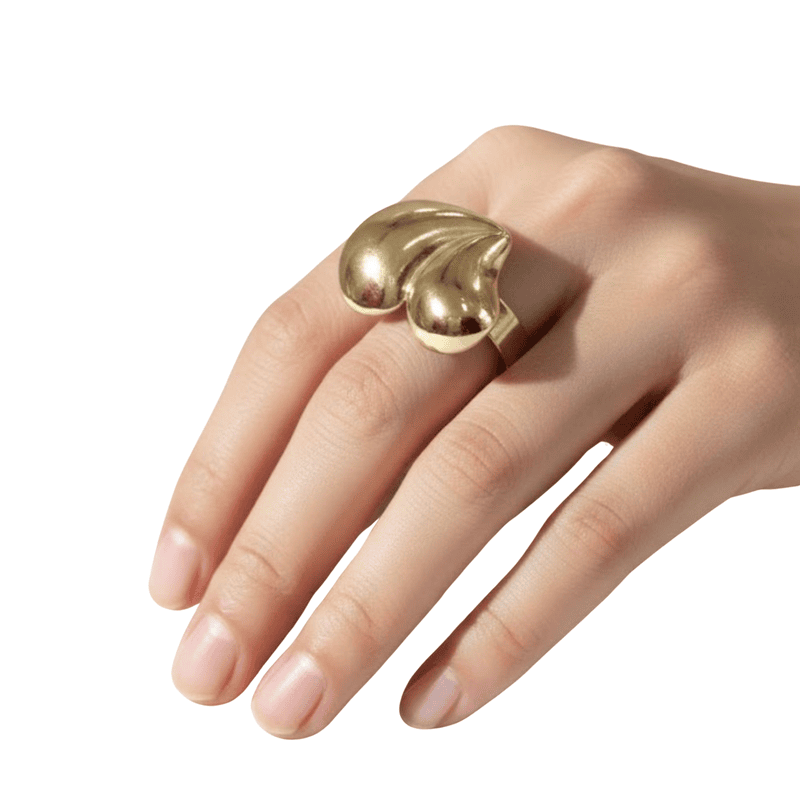 Florium™ : Timeless Teardrop Cocktail Ring with High-Shine Party Essential   [RGSS-15]