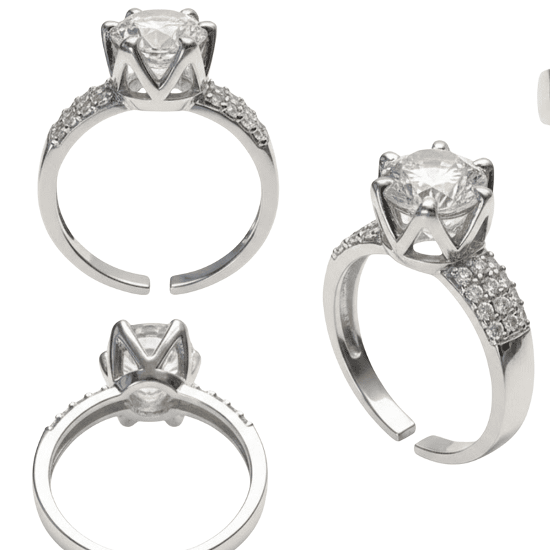 Florium™ : Timeless Teardrop Cocktail Ring with High-Shine Party Essential  [RGSS-02]