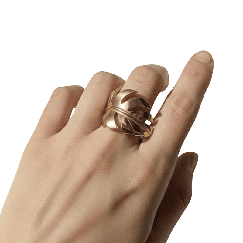 Florium™ : Timeless Teardrop Cocktail Ring with High-Shine Party Essential   [RGSS-20]